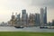 Singapore : Jan 27th 2018 Singaporeâ€™s commercial skyline view from marina South Pier