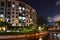 Singapore Riverside Apartments at Night