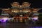 Singapore, Singapore - February 15, 2018: Buddha Tooth Relic Temple in Chinese New Year Eve Night