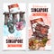 Singapore Sketch Vertical Banners