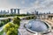 Singapore Skyline From Marina Barrage