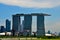 Singapore skyline, Marina Bay Sands and Gardens by the Bay