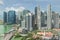 Singapore Skyline. Singapore`s business district.