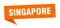 Singapore sticker. Singapore signpost pointer sign.
