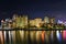 Singapore Waterfront Luxury Apartments Night Shot