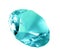 Singe blue crystal diamond