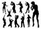 Singers Pop Country Rock Hiphop Star Silhouettes