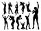 Singers Pop Country Rock Hiphop Star Silhouettes