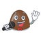 Singing chocolate candies mascot cartoon