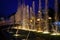 Singing and dancing fountains on the embankment of Batumi are a tourist attraction.