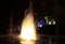 Singing fountain at Rike square Tbilisi at night