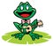 Singing frog