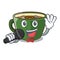 Singing Indian masala tea in cartoon cup
