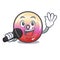 Singing jelly ring candy mascot cartoon