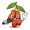 Singing jujube fruit in the shape mascot