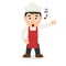 Singing Male Chef Cartoon Character
