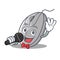 Singing mouse mascot cartoon style
