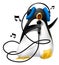 a singing penguin