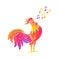 Singing rooster,