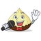 Singing snake fruit mascot cartoon