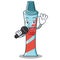 Singing toothpaste character cartoon style