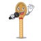 Singing wooden spoon mascot cartoon
