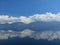 Singkarak Lake cloudly blue sky mirror lake mountains