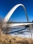 Single arch pedestrian bridge in Iowa