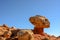 Single Balanced Rock On Blue Sky