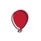 single balloon. Vector illustration decorative design