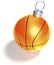 Single basketball christmas ball