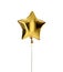 Single big gold star balloon object for birthday party