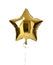 Single big gold star balloon object for birthday party