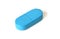 Single blue pill or tablet