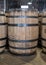 Single Bourbon Barrel in Storage