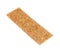 Single bread cracker snack isolated