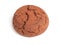 Single brown cookie