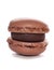 Single brown macaroon