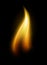 Single candle flame element