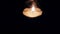 Single candle flame and glass over in the dark 4K Video