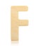 Single capital block wooden letter F.