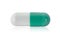 Single capsule pills isoated on white