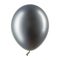 Single chrome silver helium balloon, element of decorations