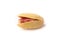 Single closeup isolated pistachio nut