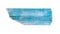 single crystal of Aquamarine (blue Beryl) isolated
