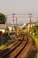 A Single Curved Line Railways in Japan.