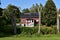 A single detached house using solar panels