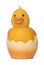 Single easter chick candle cutout