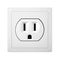 Single electrical socket Type B. Receptacle from USA.