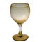 Single empty vintage glass goblet